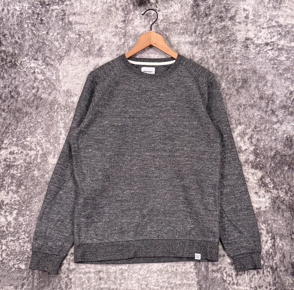 Norse Projects Sweatshirt Medium Mens Loopback French Terry Cotton Linen Gray